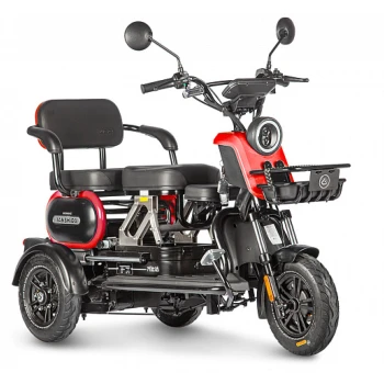 Электротрицикл Wanshida UN MOTO 60V 650Вт Черно-красный